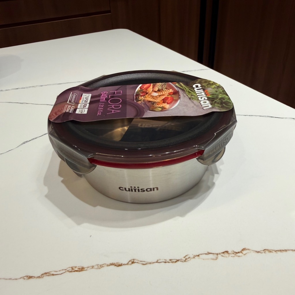 Hộp đựng thực phẩm inox Cuitisan Flora tròn 640ml (EC7-FR05)
