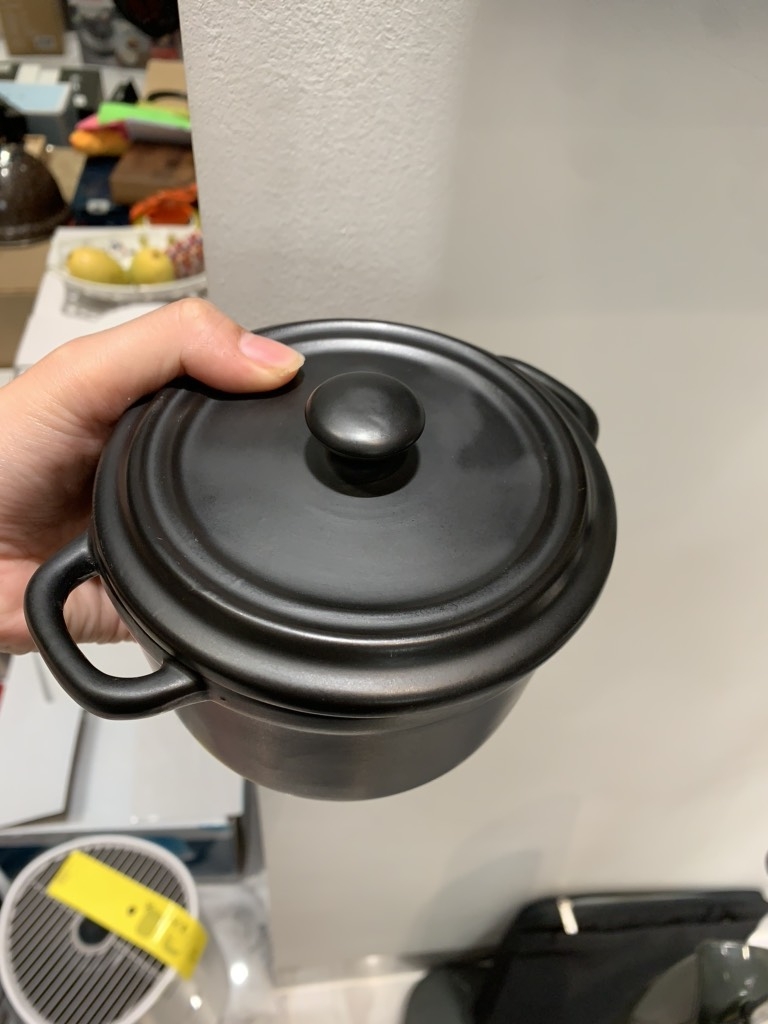 Nồi sứ mini Keltum 12cm màu đen( tách)