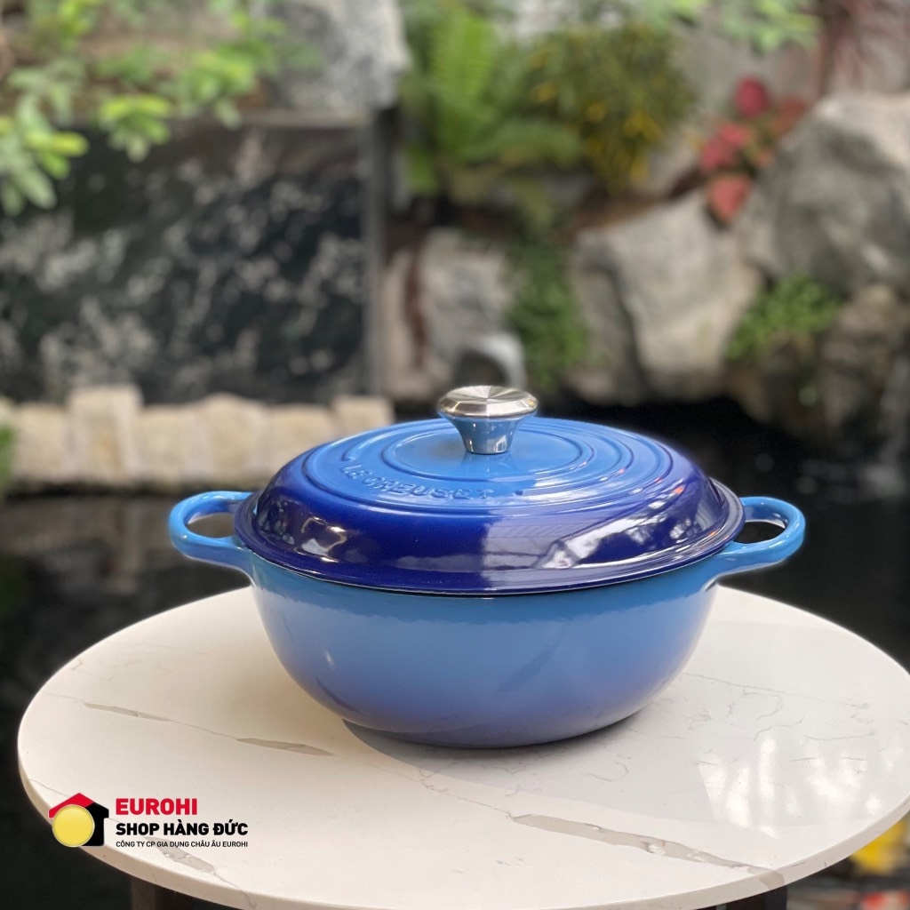 Nồi gang Le Creuset  La Marmite 26cm 4.1L màu xanh dương