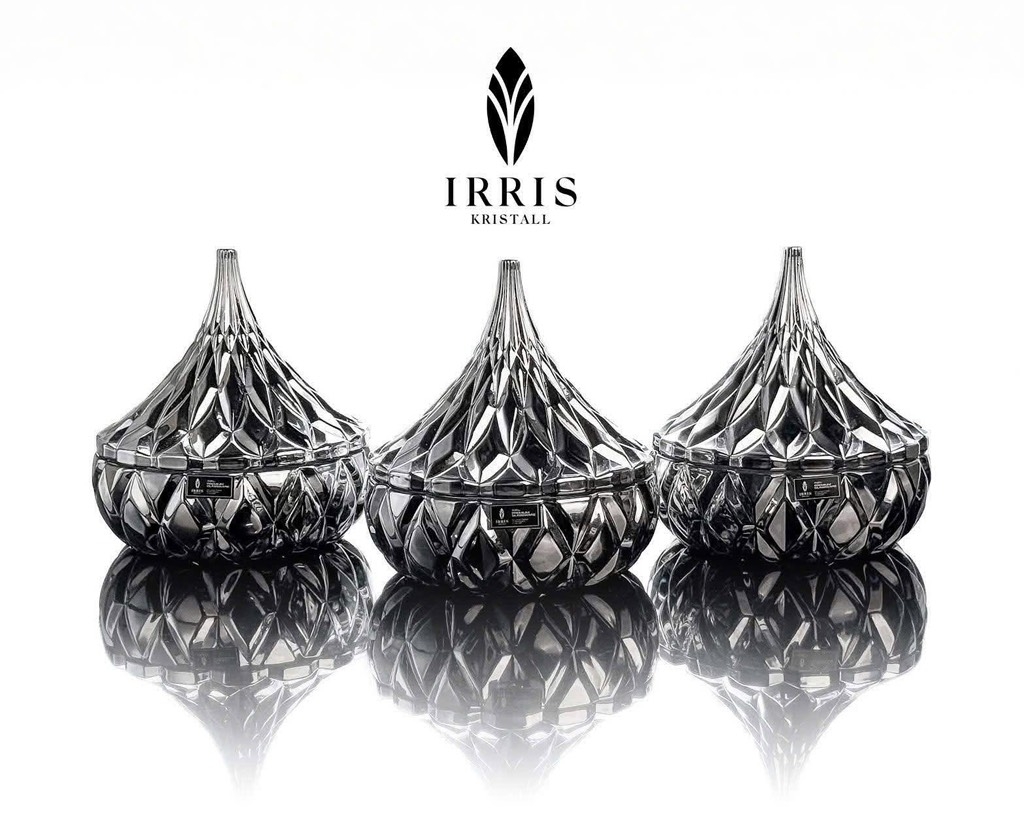 Set 3 thố mứt Irris màu bạc GC125S