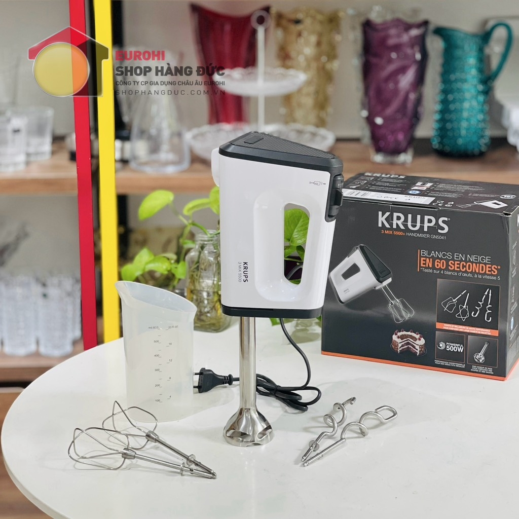 Máy đánh trứng kèm xay cầm tay Krups GN5041