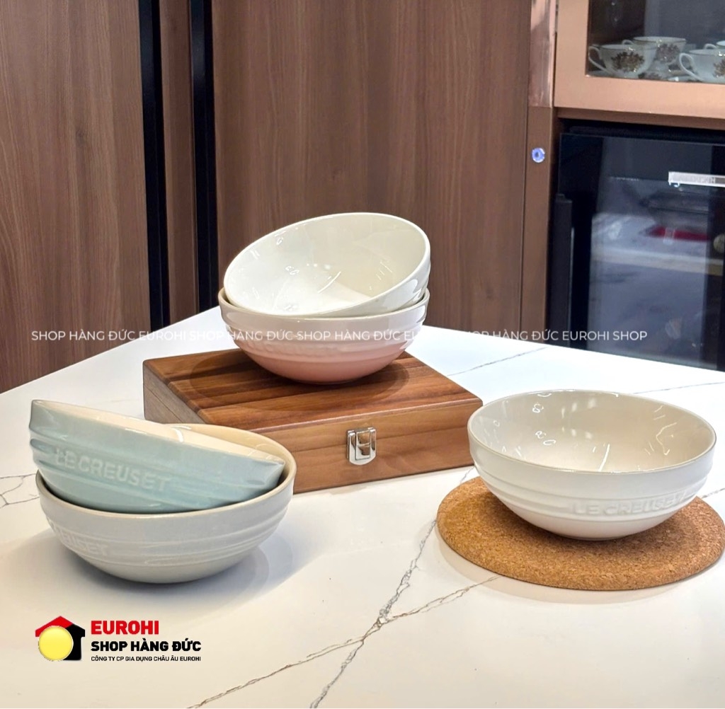 Set 5 bát tô nhỡ Le Creuset Pastel 15cm (69278151099014) mẫu mới