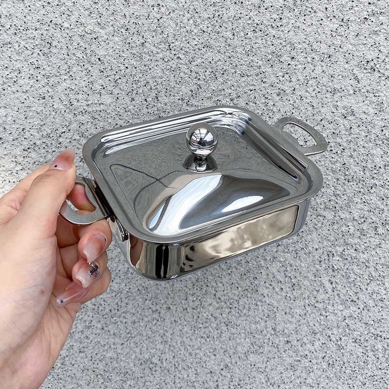 Nồi chữ nhật mini O149 OYATTON 12cm inox 18/10, model: OYT-AL149P12