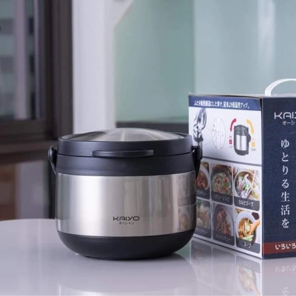 Nồi ủ chân không Kaiyo màu inox 3L