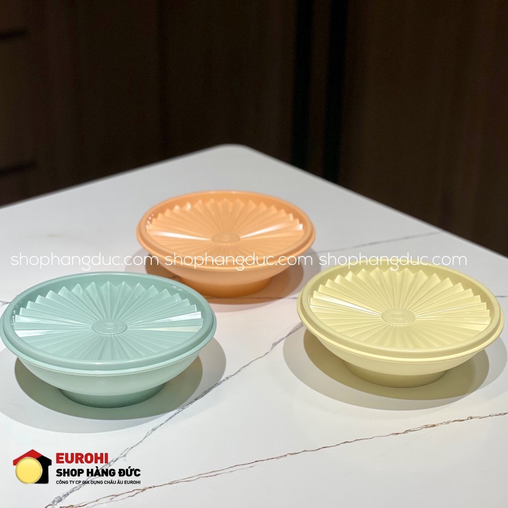 Bộ 3 hộp đựng thực phẩm Tupperware trữ khô và mát Heritage Bowl 400ml (11184466)