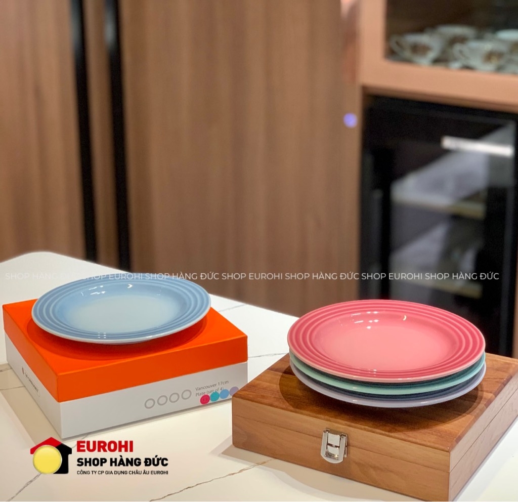 Set 4 đĩa phẳng Le Creuset Vancouver Plate 17cm (69225171089032)