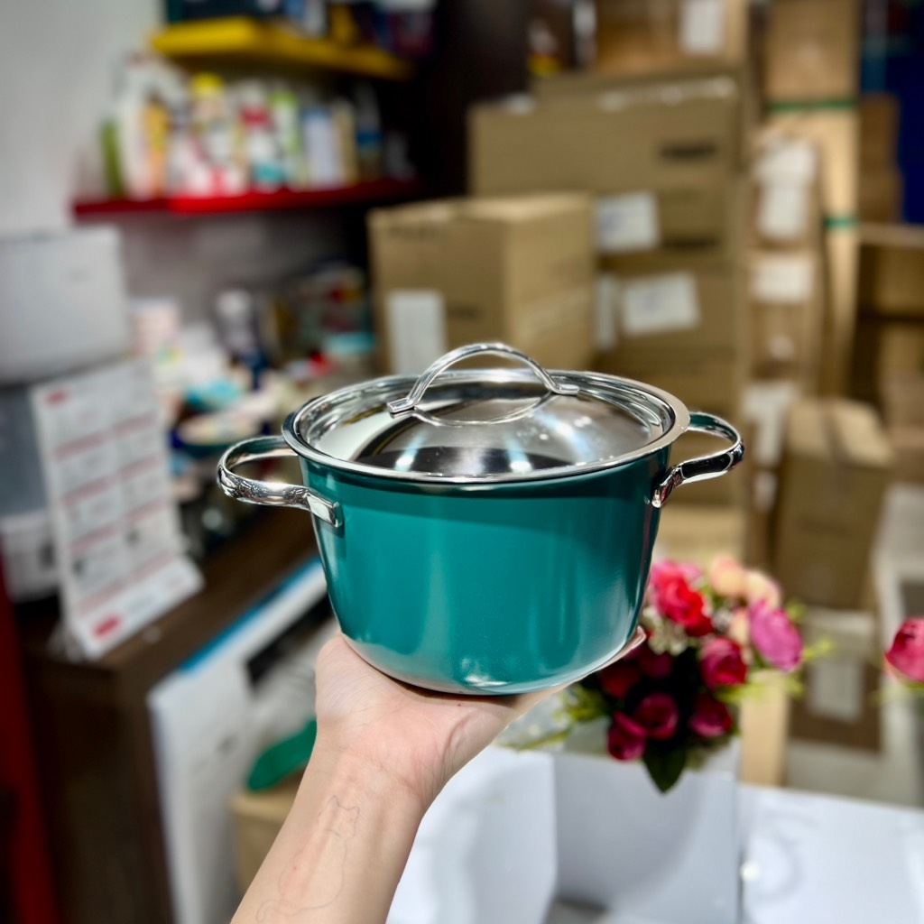 Nồi Edelkochen 16cm màu xanh