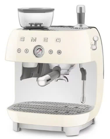 Máy pha cafe SMEG EGF03CREU màu kem kèm cối xay