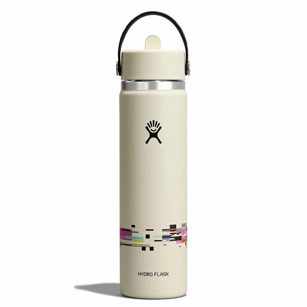 Bình giữ nhiệt Hydro Flask (Limited Edition) 24 OZ 710ml Wide Flex Straw Cap Glitch White (LE26-W24-1006)