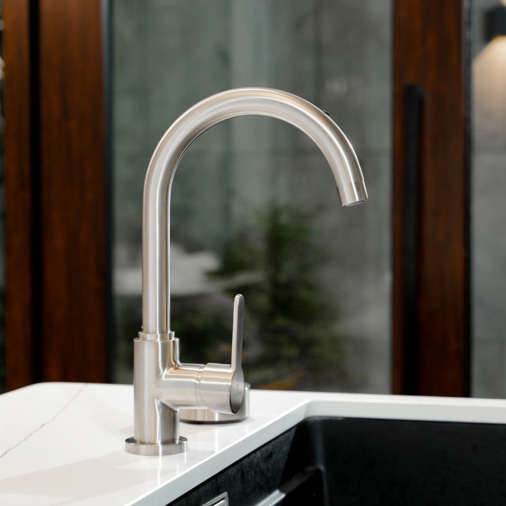 Vòi rửa bát Wasserwerk WK 5 Stainless steel look 700505 - Made in Germany