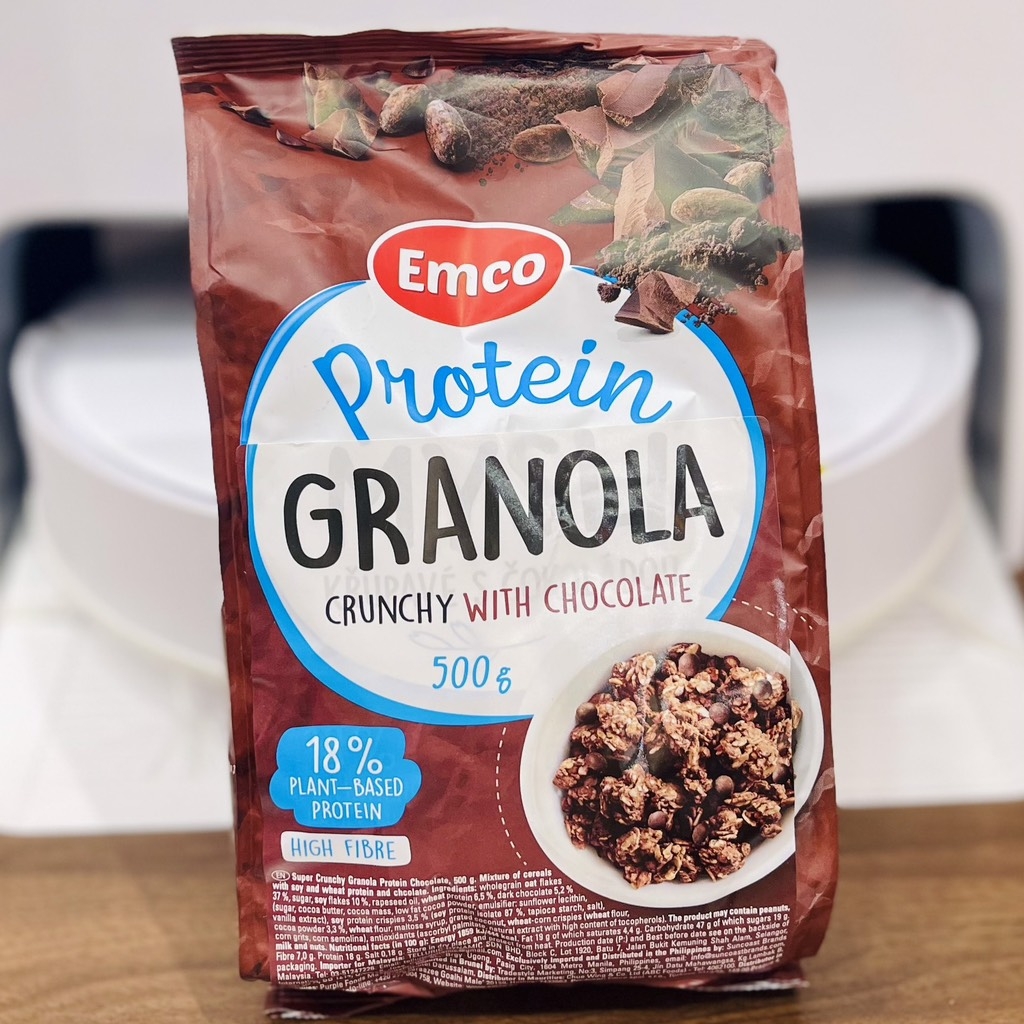 Ngũ cốc Emco Super Granola Protein vị Socola & quinoa 500gr 1352020