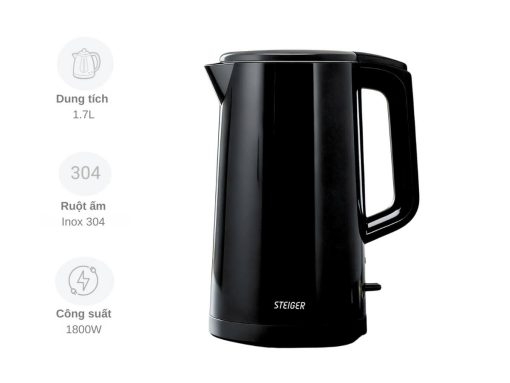 Ấm siêu tốc Steiger STG9238/B 1.7L