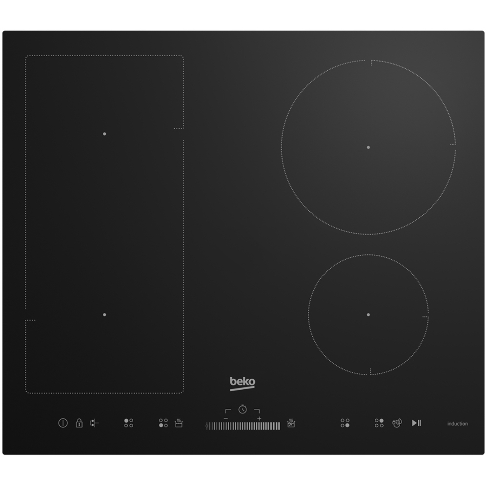 Bếp từ đa điểm kết hợp 2 vùng nấu Beko HII64500UFT