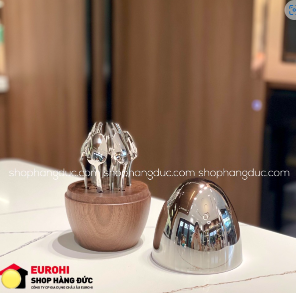 Bộ thìa dĩa Modern 12 món hình quả trứng