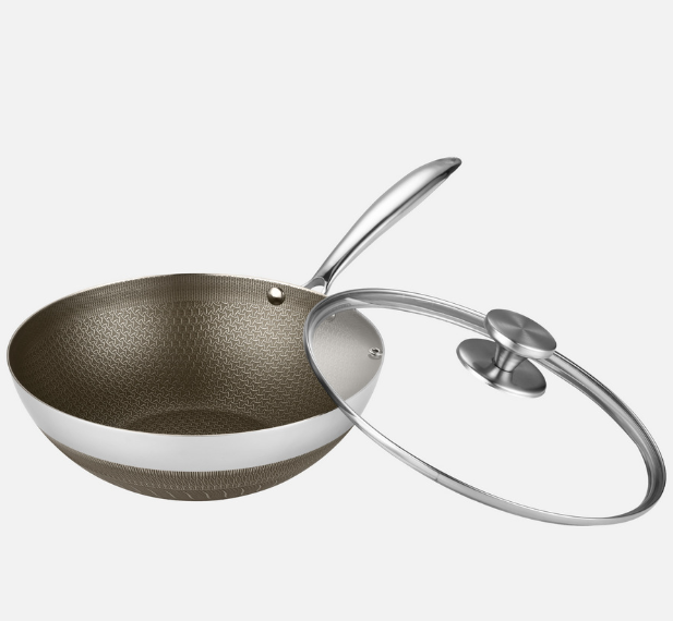 Chảo sâu lòng Titanium Lock&King 28cm (có vung kính) LK-2808S(VK)