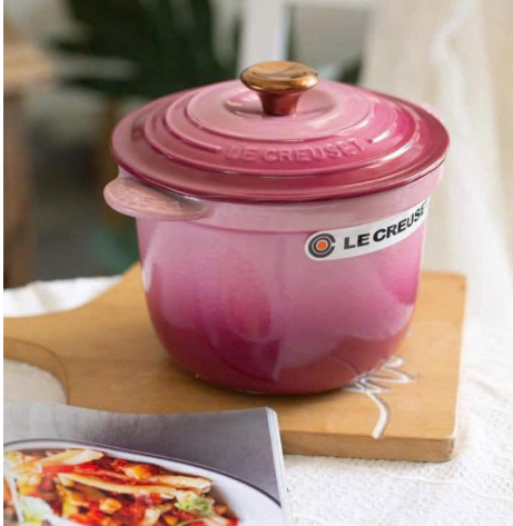 Nồi gang Le Creuset Rice Pot 18cm 2L màu hồng berry