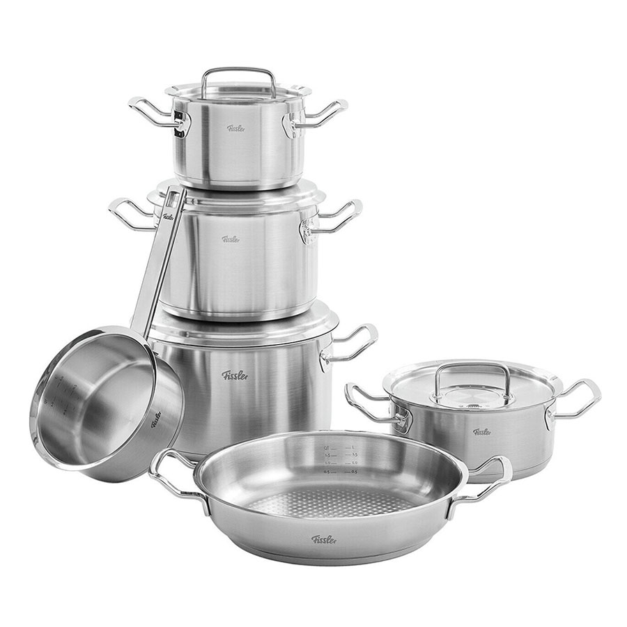 Bộ nồi Fissler Original Profi collection 6 món (5 nồi + 1 quánh)