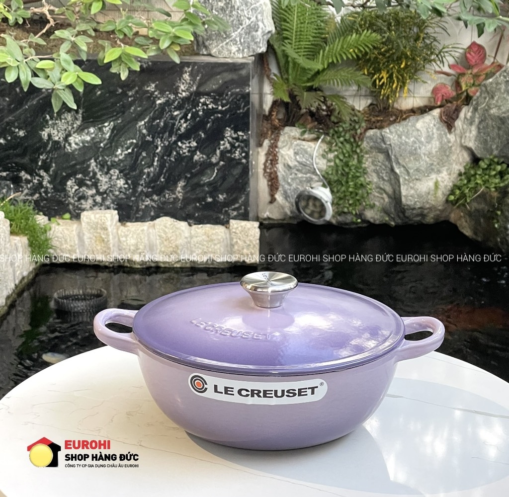 Nồi gang sâu lòng Le Creuset Marmite 22cm 2.6L màu tím (21074 22 51 10460)