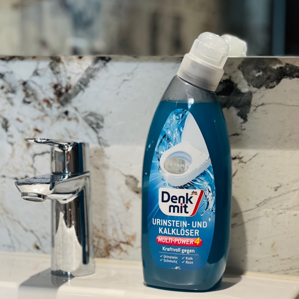 Dung dịch vệ sinh bồn cầu Denkmit WC-Reiniger Urinstein-und Kalklöser 750ml xanh dương D11