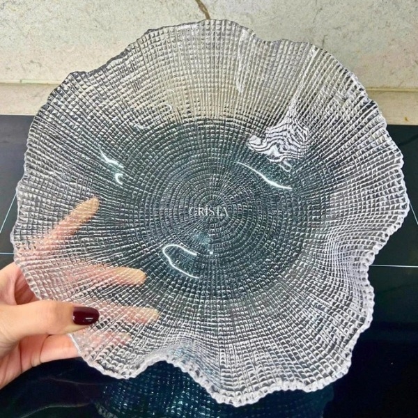 Bát tô Crista Home vân lưới 28cm màu trắng (60208-W)