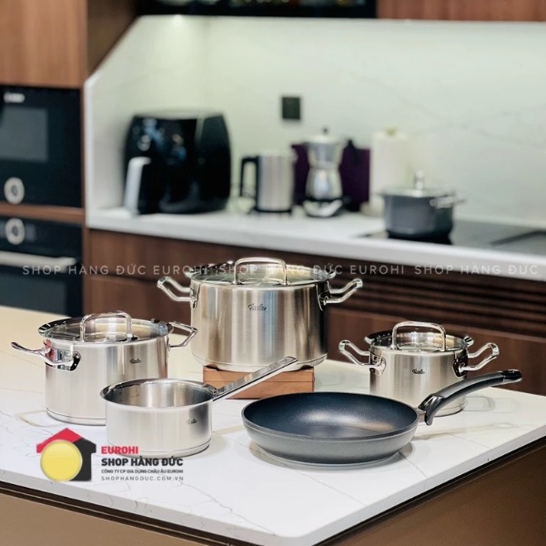 Bộ nồi Fissler Profi Collection Levital 5 món vung inox (chảo chống dính 26cm)