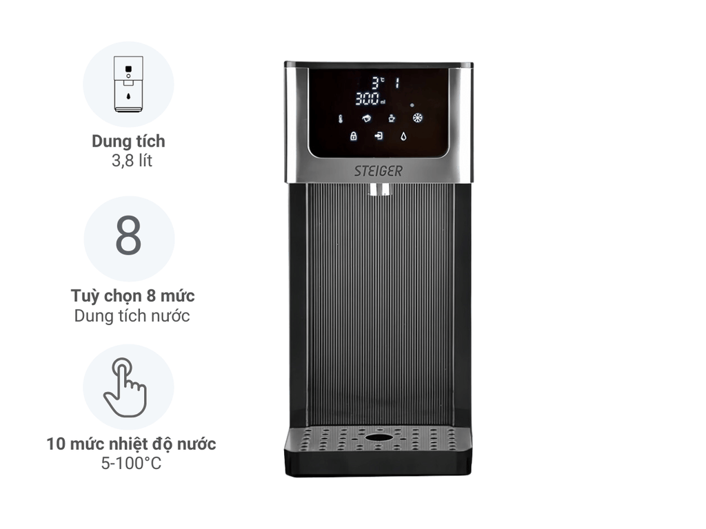 Bình thủy điện nóng lạnh Steiger STG 888