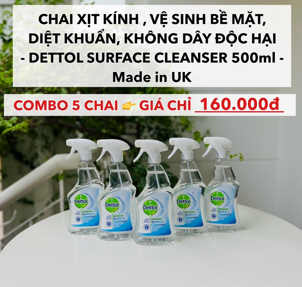 Chai xịt Dettol Surface Cleanser 500ml