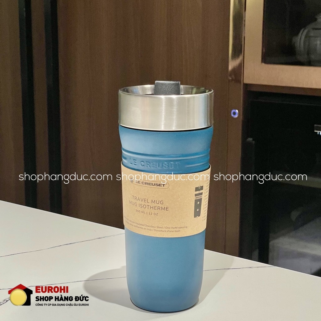 Bình giữ nhiệt Le Creuset On The go Deep Teal 350ml màu xanh cổ vịt (41067196420001)