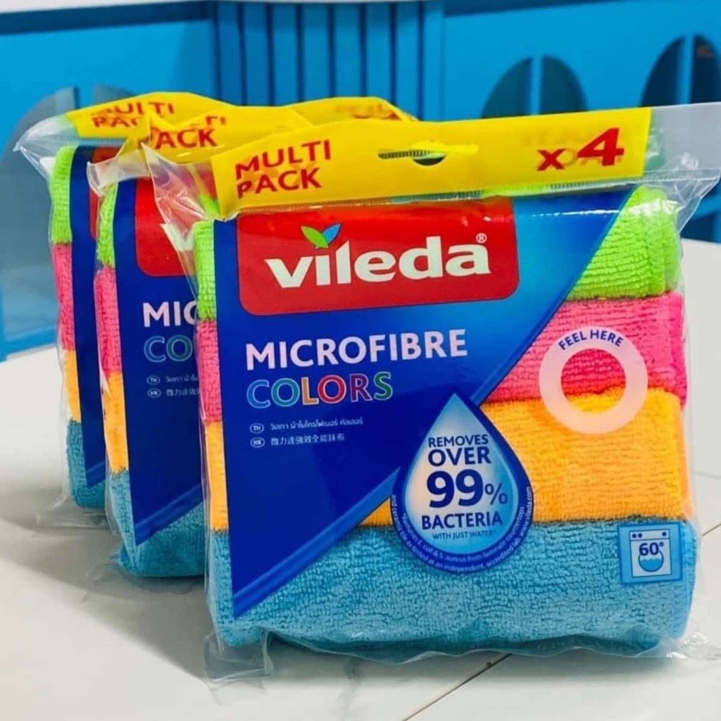 Set 4 chiếc khăn lau đa năng Vileda