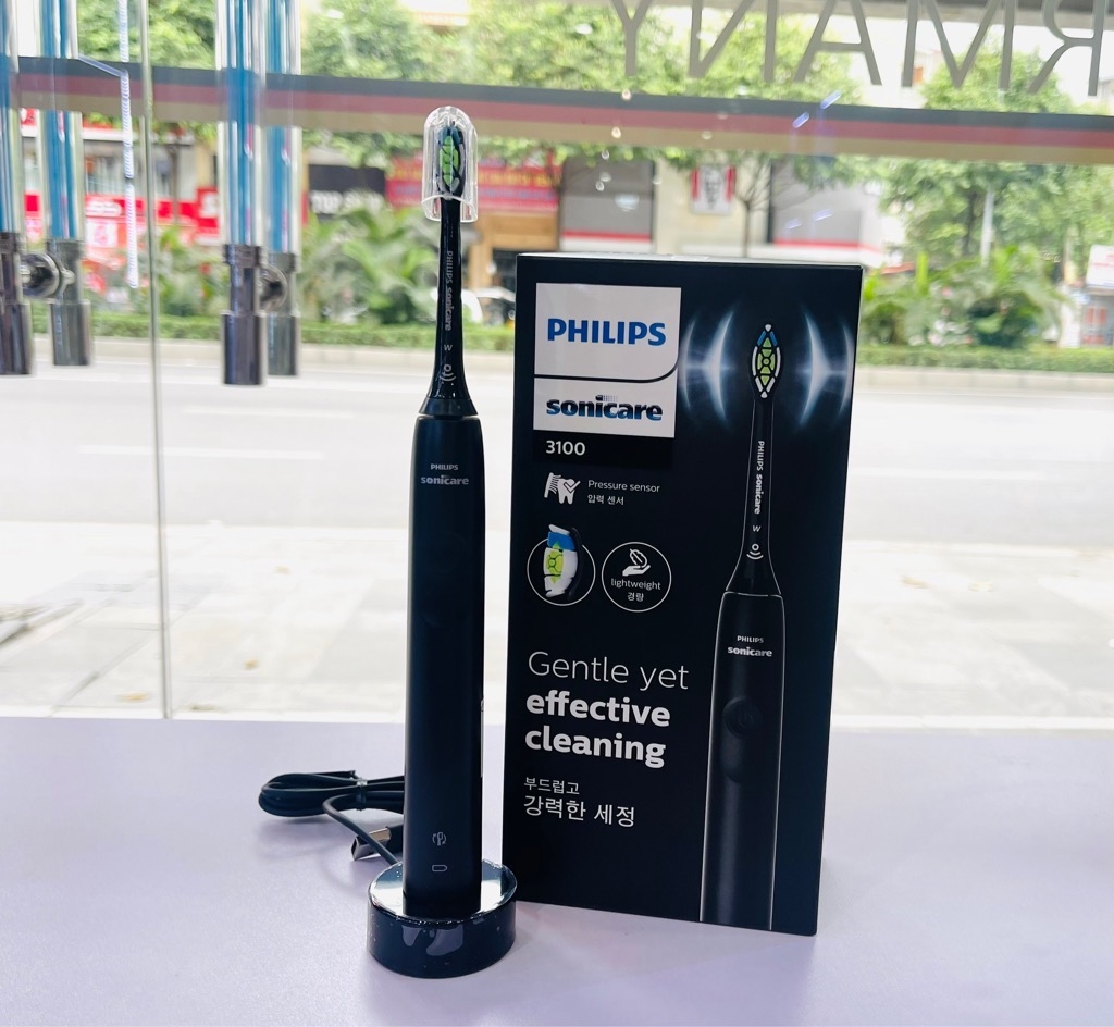 Bàn chải điện Philips Sonicare 3100 HX3671/54 màu đen