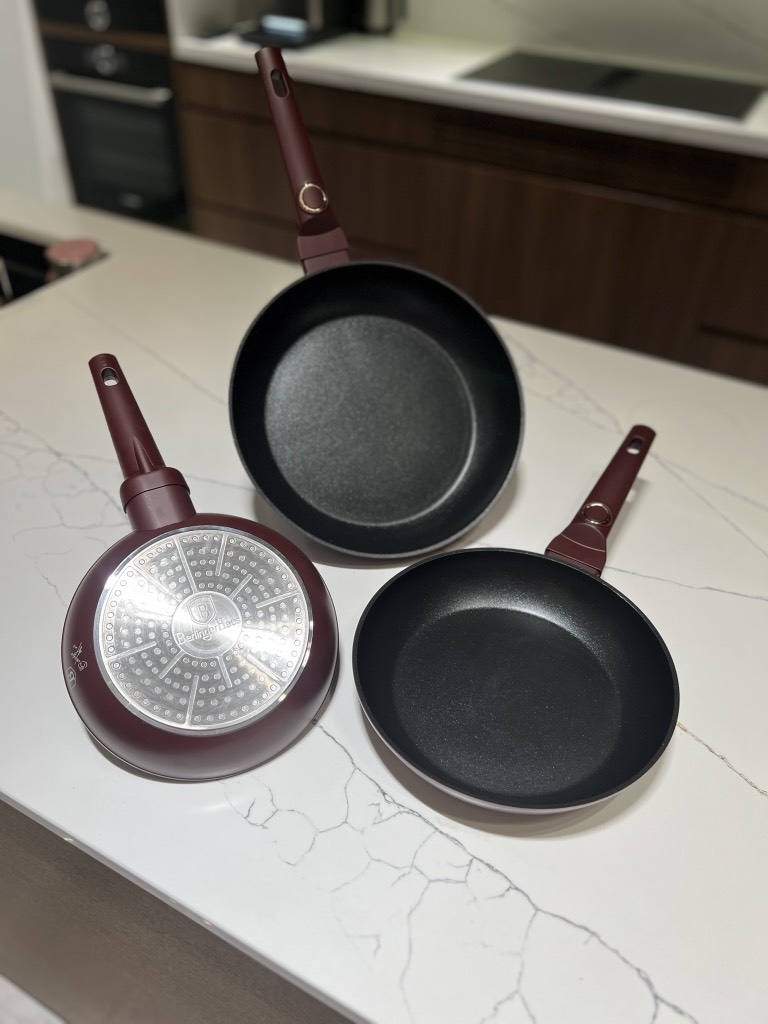 Bộ 3 chảo Berlinger Haus BH/8048 màu đỏ mận (sz 20/24/28)