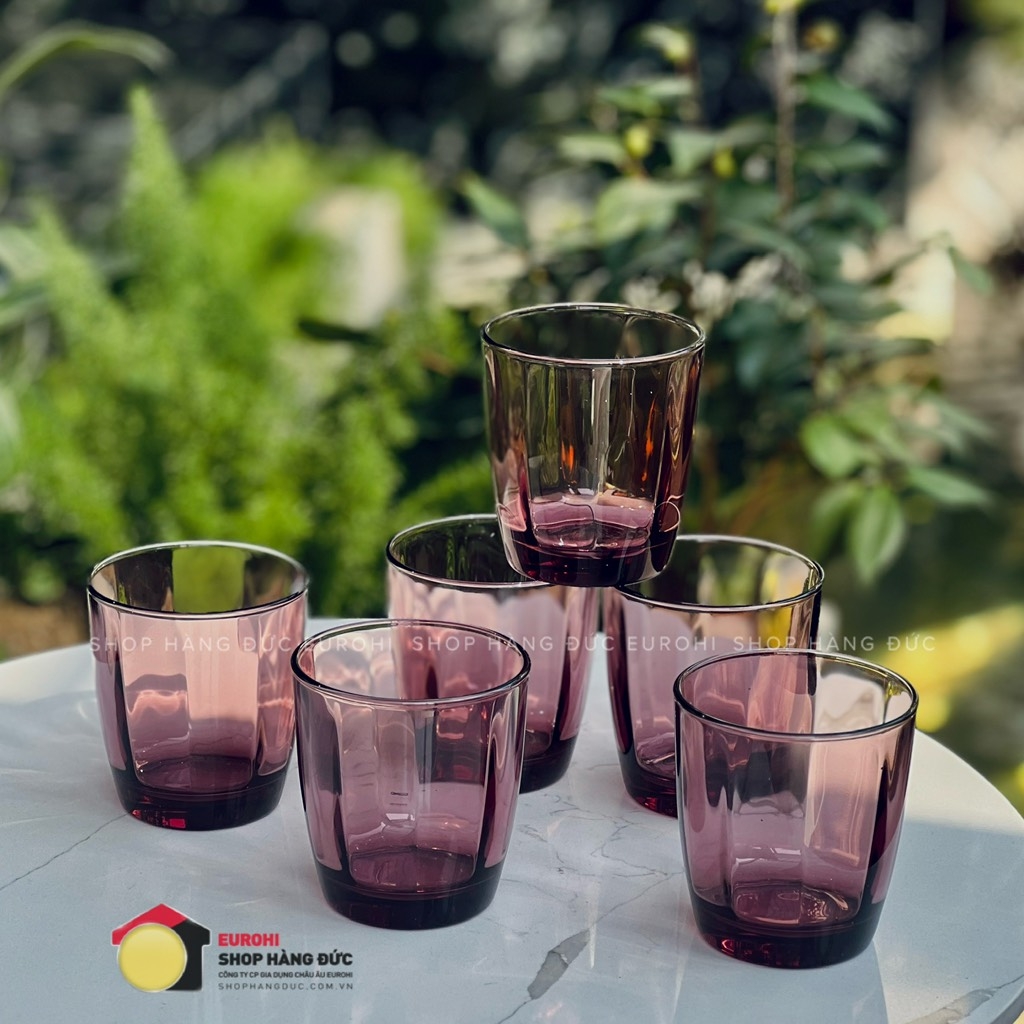 Set 6 cốc Barazzoni Stresa Violet 300ml (Made in Italy)