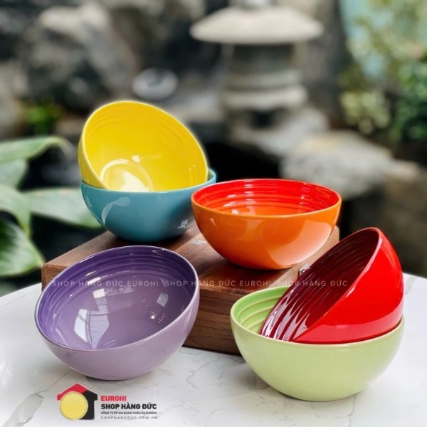 Set 6 bát sứ ăn cơm Le Creuset Rainbow 12cm 330ml
