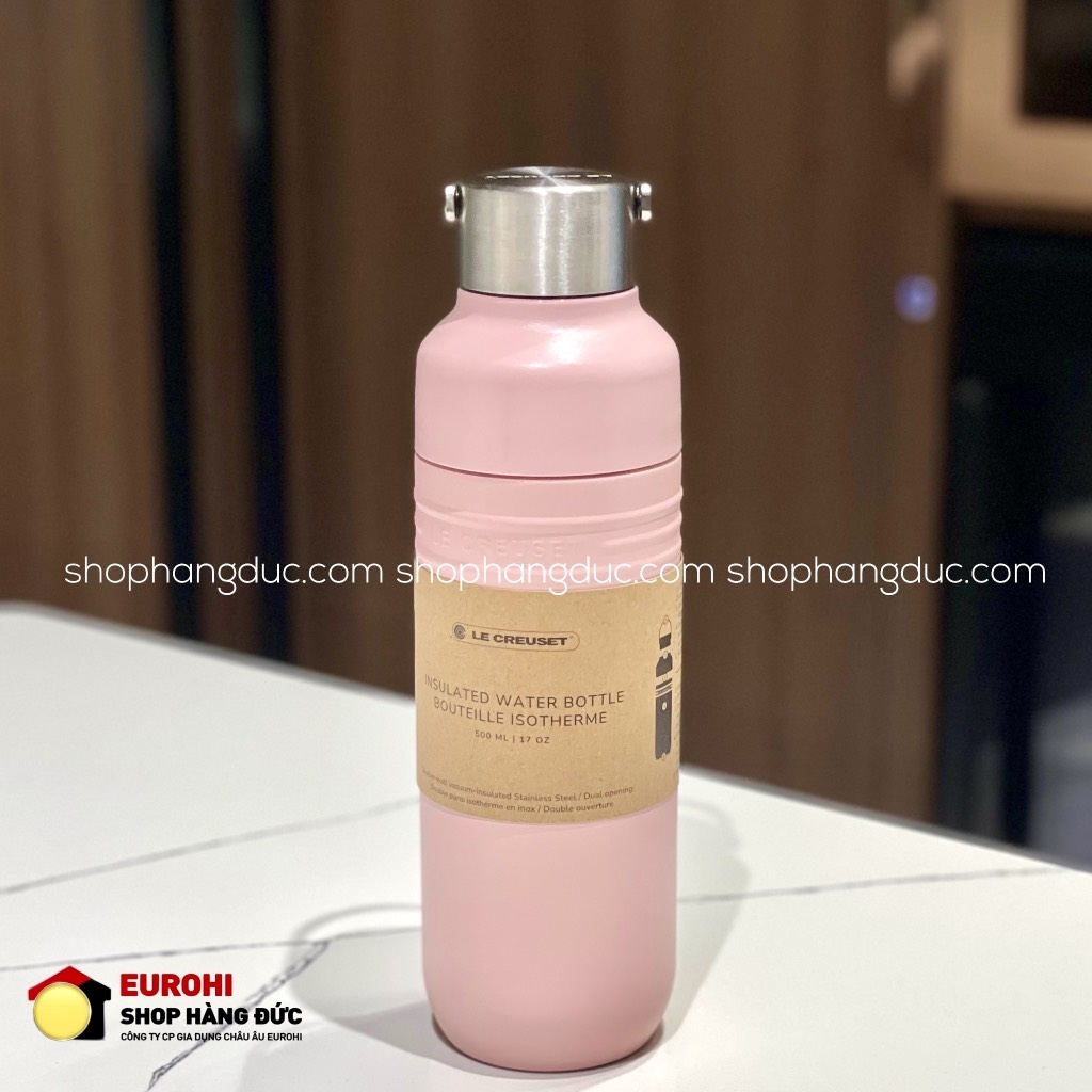 Bình giữ nhiệt Le Creuset On The go Shell pink 500ml màu hồng (41066287770001)