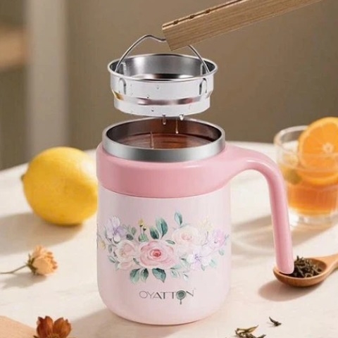 Bình ủ cháo, cốc giữ nhiệt Lady L'amour Oyatton 500ml - O55