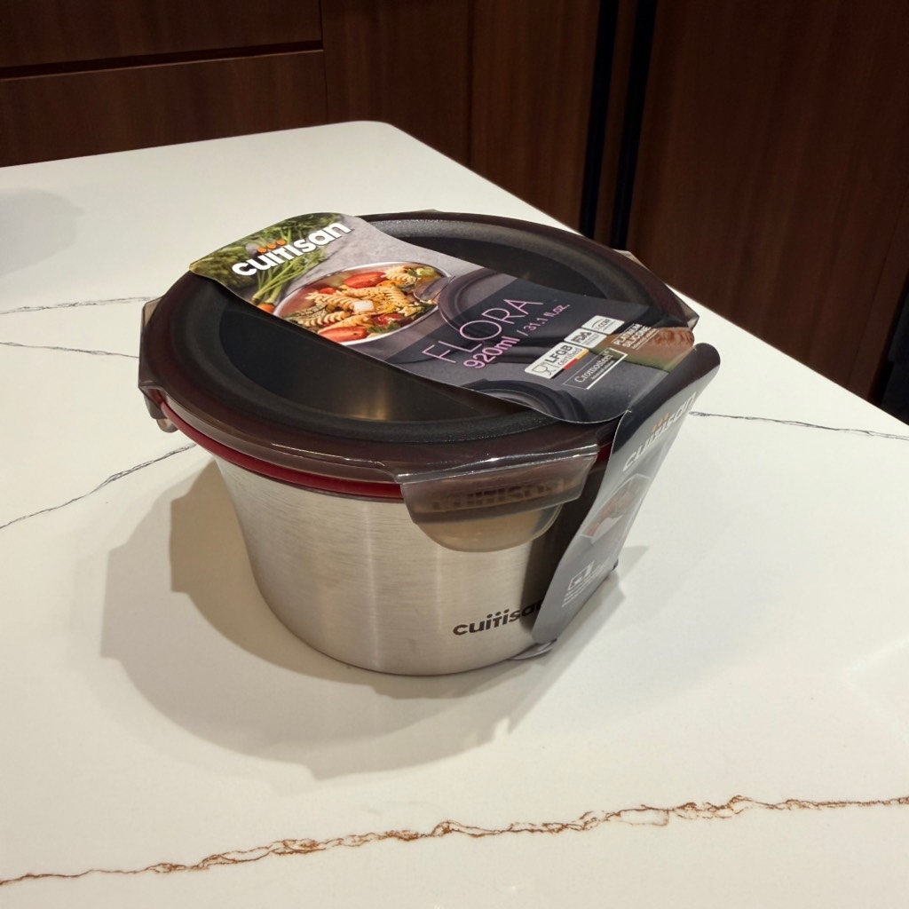 Hộp đựng thực phẩm inox Cuitisan Flora tròn 920ml (EC7-FR06)