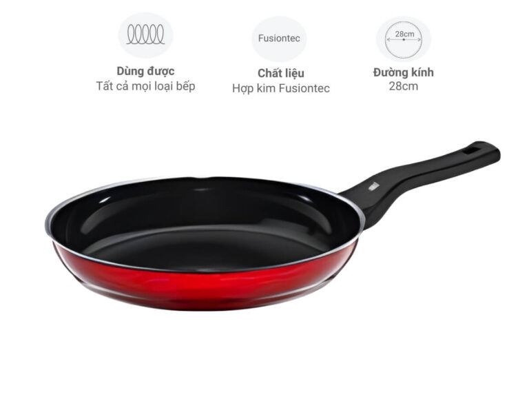 Chảo cao cấp WMF Fusiontec Compact 28cm màu đỏ (0517265290)