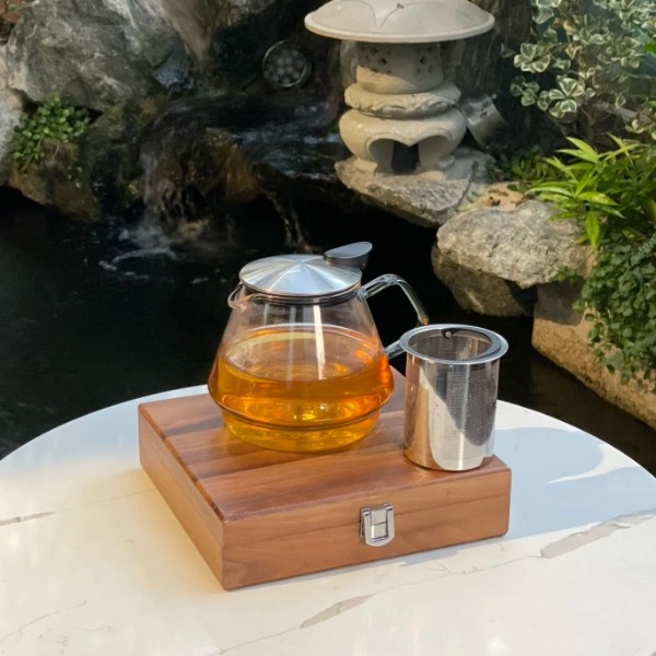 Ấm pha trà thuỷ tinh kèm lõi lọc Kela 800ml (DMT2140-G)
