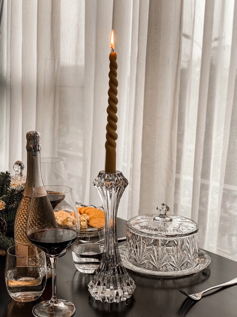 Chân nến Rogaska Crown Jewel 25cm