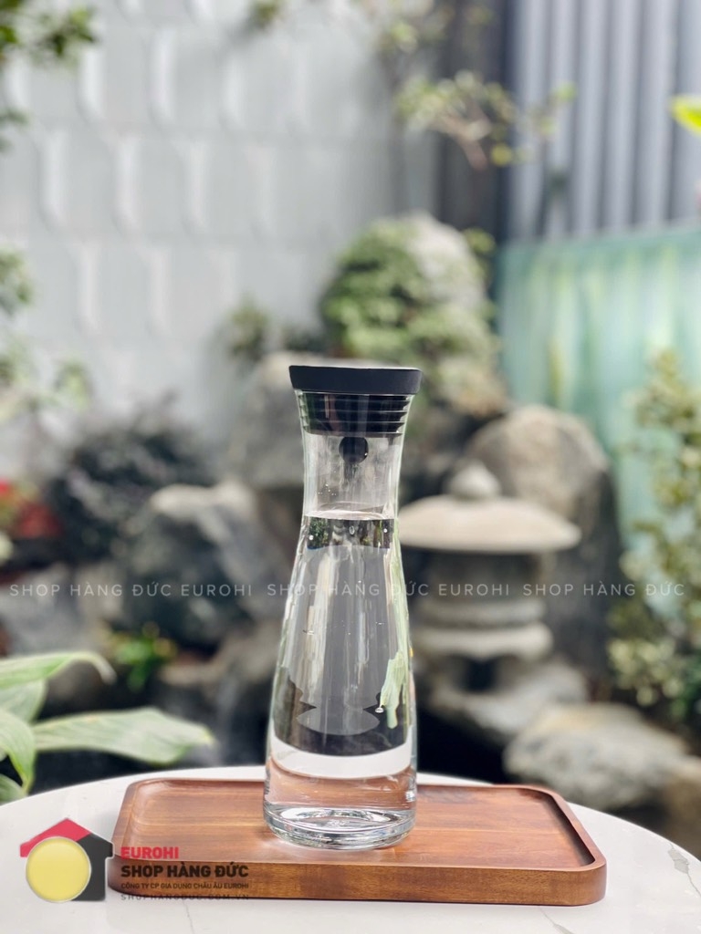 Bình thủy tinh WMF Basic 1L nắp đen