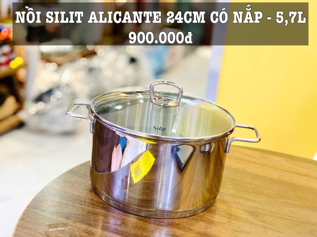 Nồi Silit Alicante 24cm có nắp