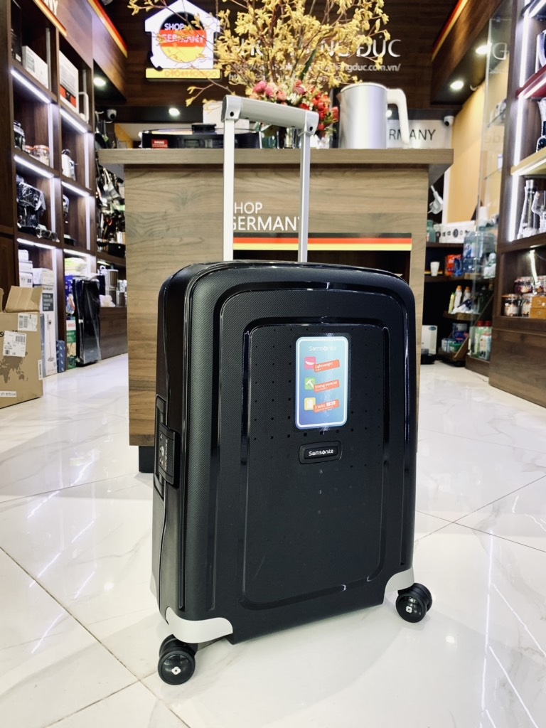 Vali Samsonite S'Cure Spinner 55/20 Black size Cabin màu đen