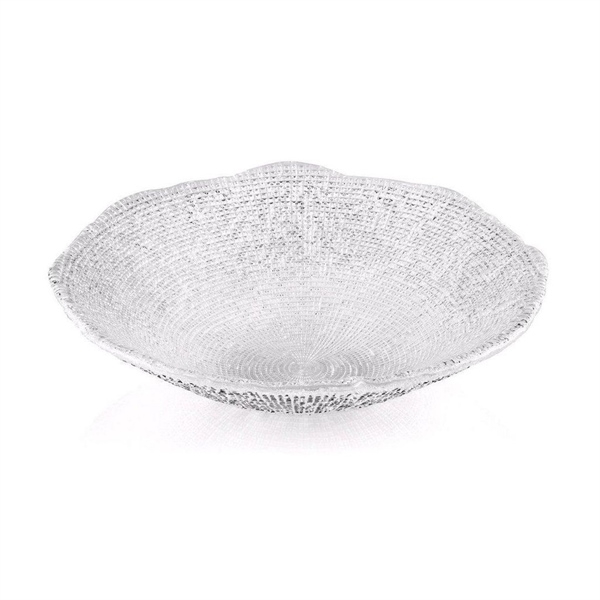 Đĩa sâu lòng La Vetreria by IVV 33cm dianmante trắng 5532.1
