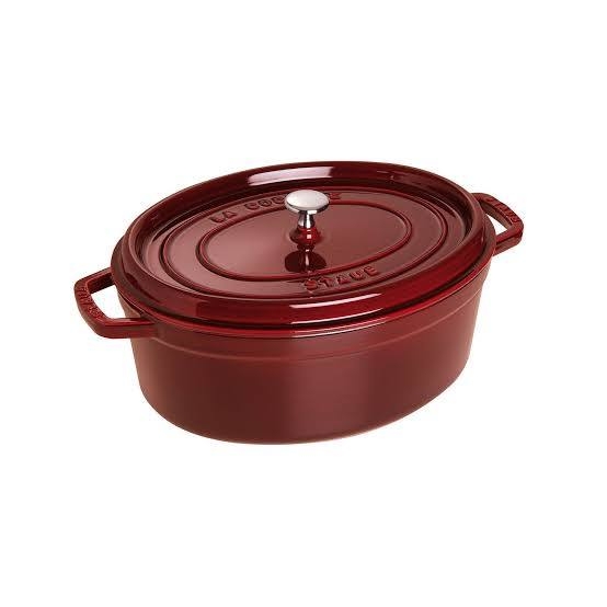 Nồi gang Staub oval Grenadine 27cm 3.2L màu đỏ mận (1102787)