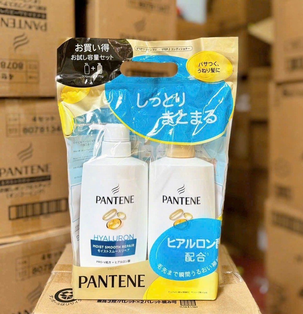 Cặp gội xả Pantene Pro-V màu xanh 270ml + 270g