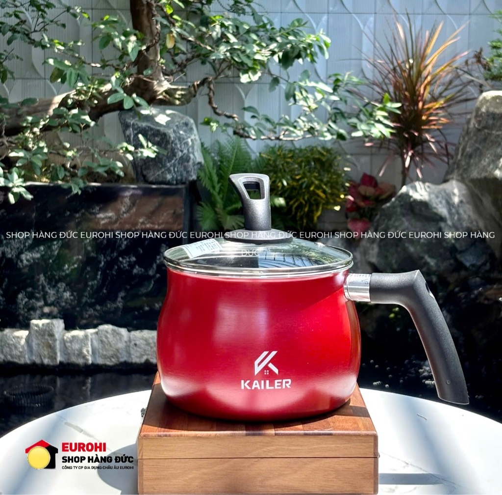 Nồi chiên ngập dầu Kailer KL-008 2.6L kèm giỏ inox màu đỏ