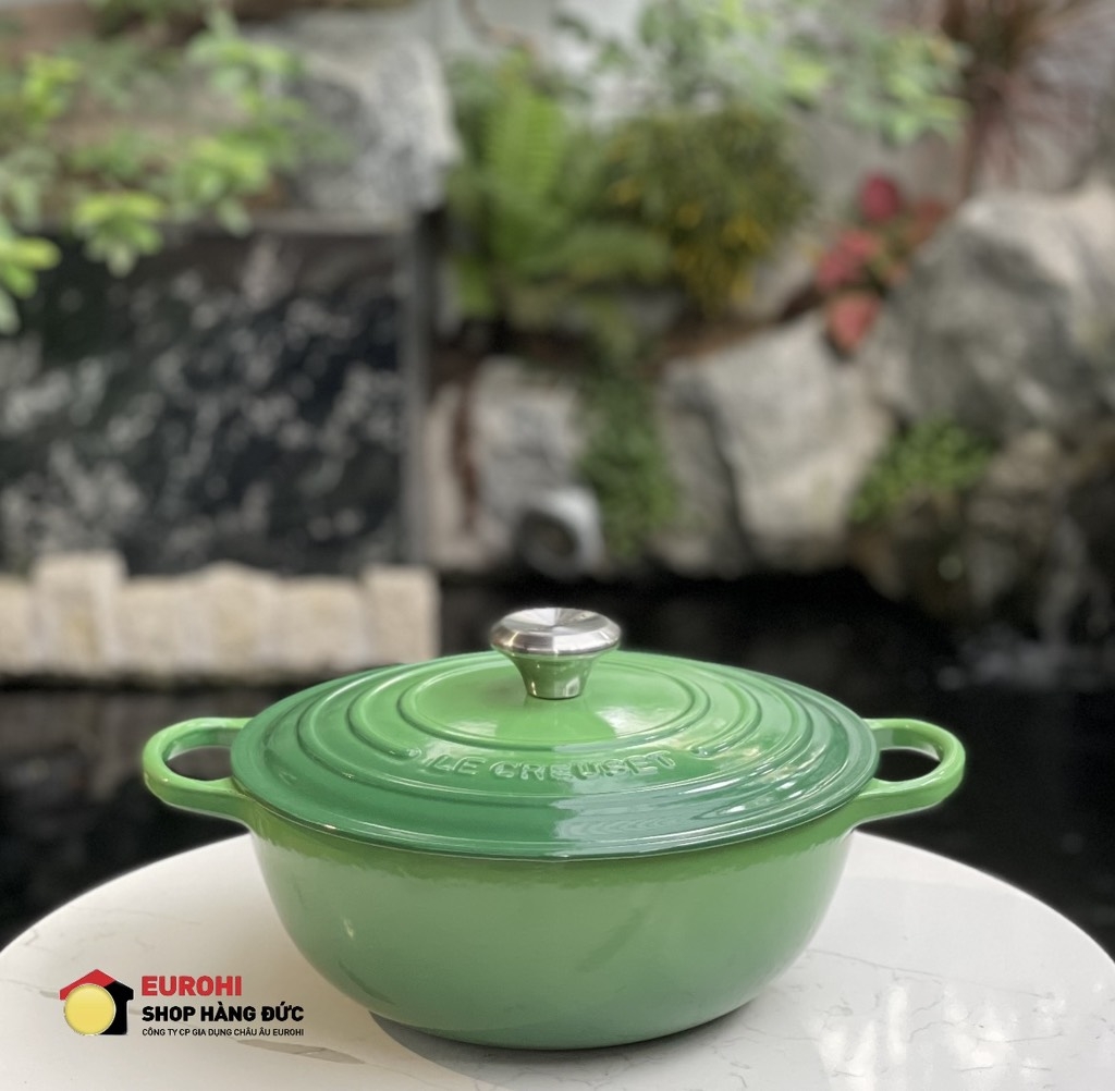 Nồi gang Le Creuset 26cm 4.1L màu xanh lá cây (21114 26 40 80430)