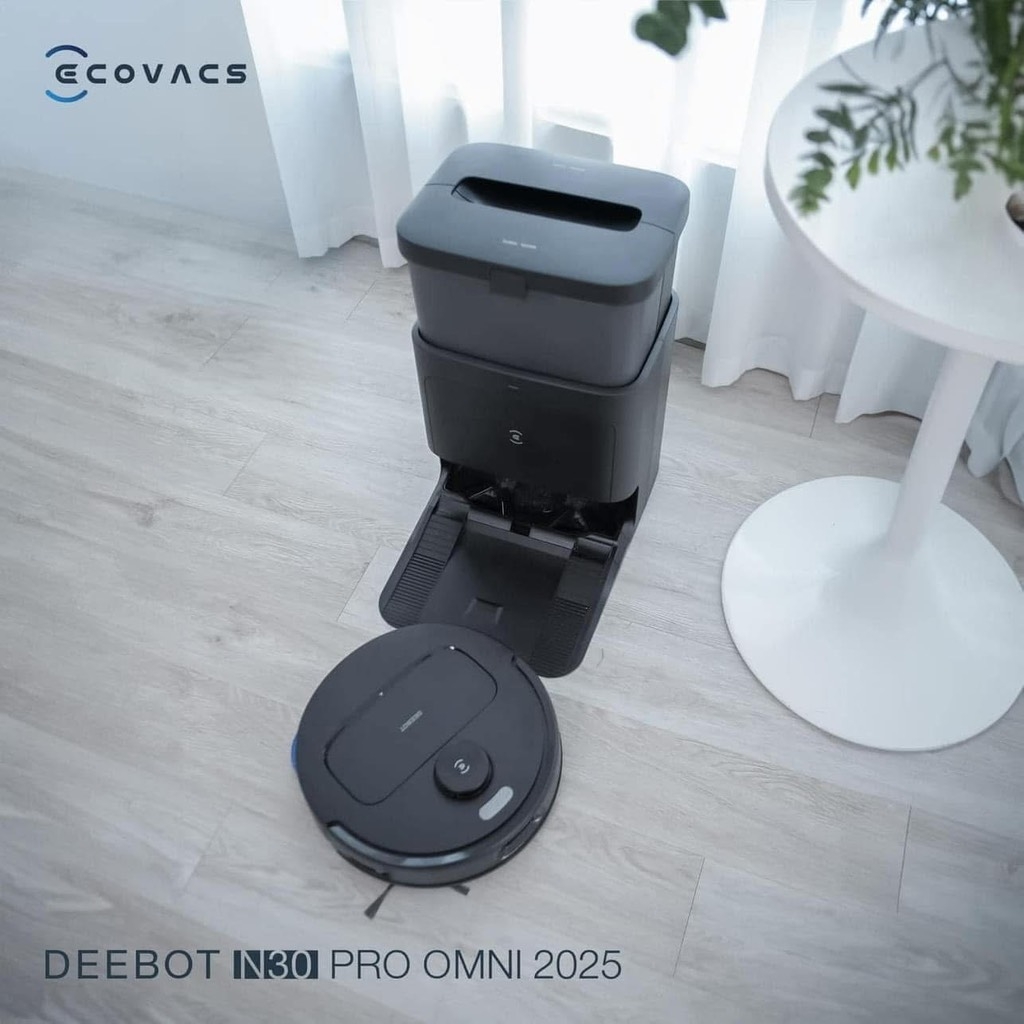 Robot hút bụi thông minh Ecovacs Deebot N30 Pro Omni màu đen