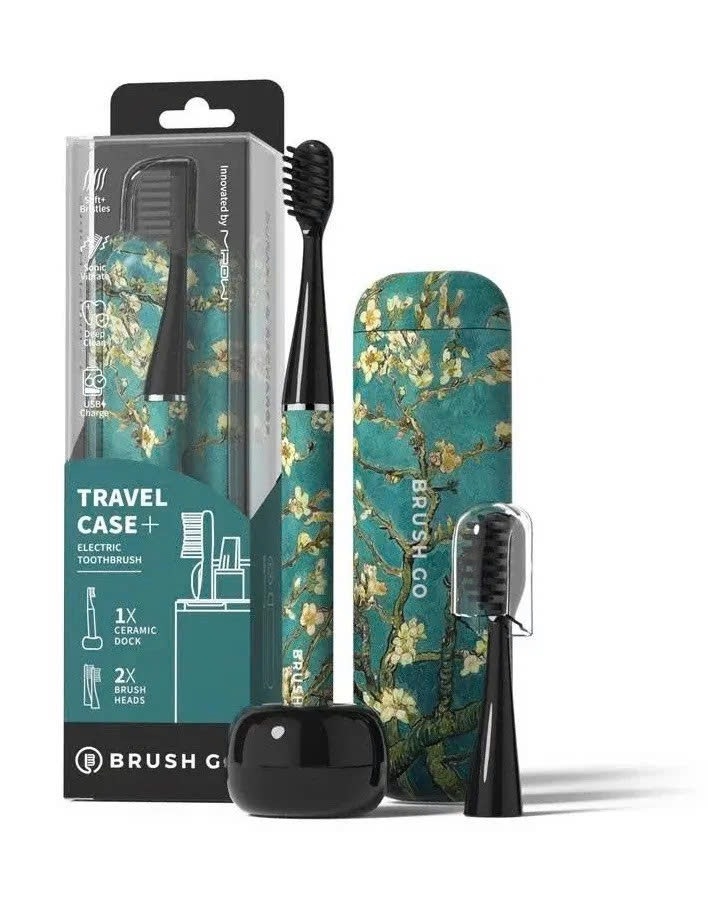 Bàn Chải Điện Mipow (USA) Brushgo Slimpro I4 Thế Hệ Mới Special Edition (With Ceramic Holder) Almonde (CI-900S-ALD)