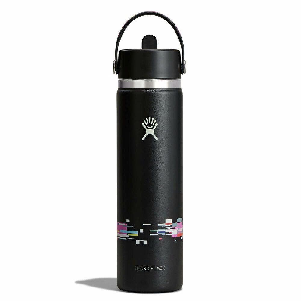 Bình giữ nhiệt Hydro Flask (Limited Edition) 24 OZ 710ml Wide Flex Straw Cap Glitch Black (LE26-W24-1007)
